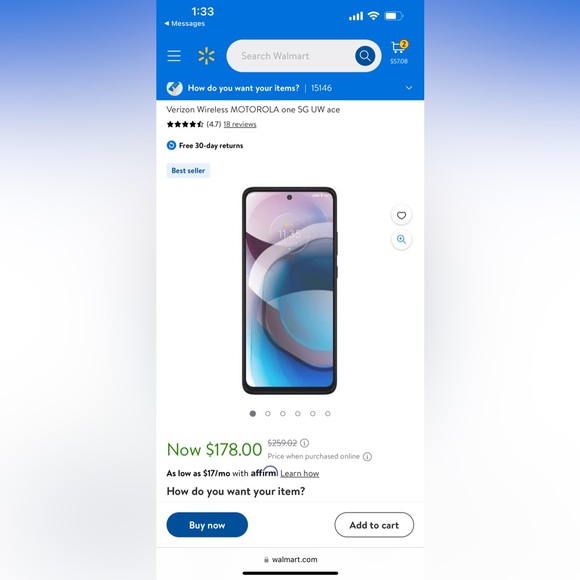 Motorola One 5G - Picture 1 of 6
